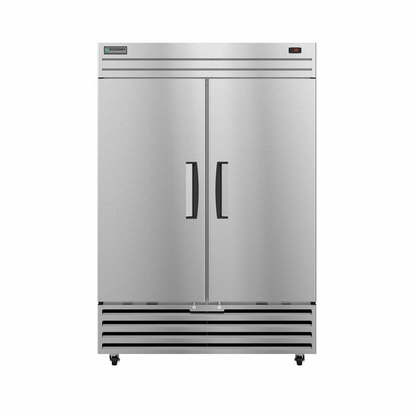 Hoshizaki America Refrigerator, Two Section Upright, Full Stainless Doors with Lock,  ER2A-FS